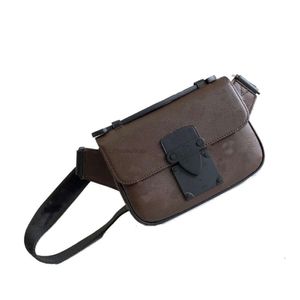 7A最高品質の男性女性バンバグデザイナーロックスリングネオンM45864茶色の肩クロスボディバンバグバムハンドバッグ財布