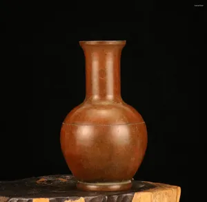 Vasos metal simples vaso de bronze garrafa decorativa decoração retro