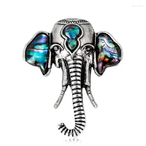 Broscher donia smycken mode naturskal retro personlighet elefant brosch mäns halsduk tillbehör kvinnors kapphatt corsage