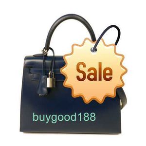 Top Ladies Designerin Kaolliy Bag PHW 25 2way Umhängetasche Källe Wade Leder Blau Hochwertige tägliche praktische große Kapazität