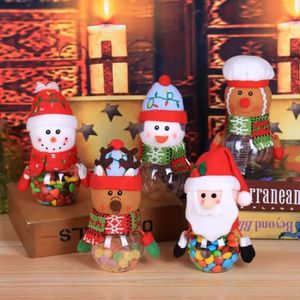 Jar Candy Geschenk Kinderbeutel Kinderlagerflasche Santa süße Weihnachtstasche und Kisten Neujahr FY3717 BB1107