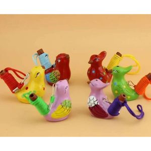 Warbler Spotted Whistle Bird Water Ceramic Song Chirps Home Decoration For Children Kids Gifts Party Favor Fy3681