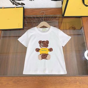 キッズデザイナーTシャツベイビーボーイティーファッションキッズTシャツTシャツTシャツ男の子の女の子夏のカアルレタープリントベイビー子供スタイリッシュなトレンディなTシャツCXD2405135-6