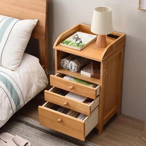 Kudde enkel modern sängbord sovrum solidt trä multifunktionellt skåp litet soffa sidoskåp barnförvaring