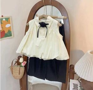 衣類セット新しい女の赤ちゃんの夏のかわいいセットシャツ+スカートプリンセスフォーマスレディースセット1-6TL2405