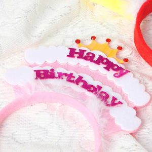 5pcs Kerzen Alles Gute zum Geburtstag Hutkappen Kuchen Kerzendekoration Stirnband Geburtstag Mädchen Babyparty Party Dekorationen