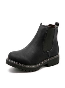 Buty męskie buty zimowe czarne podzielone skórzane buty Mens ciepłe pluszowe buty zimowe dla mężczyzn9765035