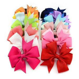 Hair Accessories Candy Colors Solid Grosgrain Ribbon Bows Clips Hairpin Girls hair bows Boutique Hair Clip Kids Headware Kids Hair Accessories