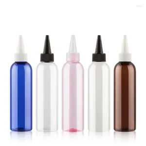 Bottiglie di stoccaggio 200 ml 30pcs/lotto con bocche con bocche di plastica contenitori di plastica dipinte fai da te lozione a marmellata vuota