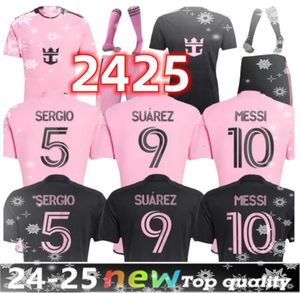 24/25 Messis Miami Suarez Futbol Formaları Inters Çocuk Kiti 2023 2024 Üçüncü Evde Futbol Gömlek Kadınlar Intermiami Oyuncu Martinez Sergio Luis Plus S-4XL