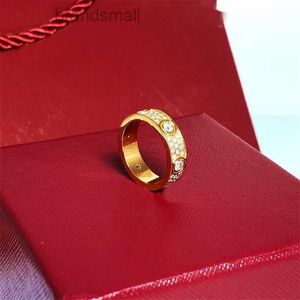 3mm 4mm 5mm 6mm Titanium Steel Silver Love Ring Men and Women Rose Gold Jewelry for Lovers Par Rings Gift With Drill
