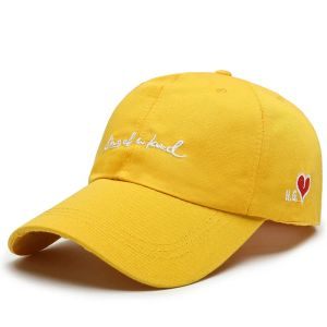 Cap Love Bordado de poliéster algodão de algodão e beisebol chapéu de moda feminina feminina Spring Man Summer Inverno Autumn Student Casual Versão coreana Caps Men's Outdoor