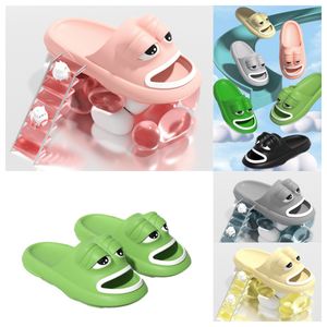 2024 new Luxury Designer Ugly Cute Funny Frog Slippers men women sandals Wearing Summer black green white Thick Sole and High EVA Anti Beach Shoes