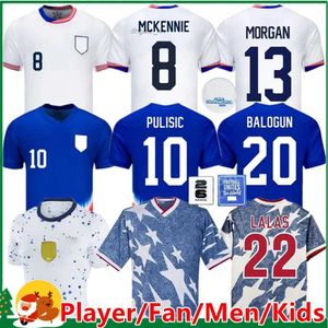 Futbol Formaları 2023 2024 Amerika Birleşik Devletleri Pulisic Futbol Formaları McKennie Reyna McKennie Weah Swanson Usas Morgan Rapinoe 1994 Erkek Kadın Çocuk Çocuk Kit Futbol Gömlek