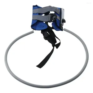 Diâmetro do círculo de colarinhos para cães: pára-choque cega de 13 polegadas 11-18 kg adequado para animais de estimação Dacron Anti-Collision Ring Blue Guide Fita