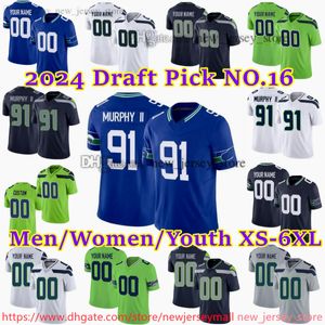 91 Byron Murphy II Jersey Custom S-6xl Fußballtrikot