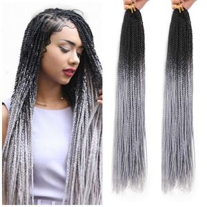 Two braids two colors high-temperature silk colorful hand rubbed braids dirty braids synthetic fibers wigs