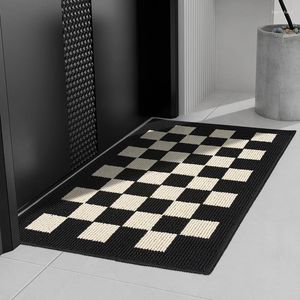 Carpets Entry Door Carpet Rubber Entrance Floor Mat Outdoor Doormat Nordic Style Commercial Polypropylene Non-slip Rug Kitchen Thick Pad