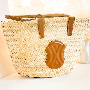 Luxury Raffias straw weave Beach bucket bag Designer womens crossbody shoulder pochette shop Bags handbags mens travel high capacity clutch the tote Underarm bags