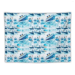 Tapestries Ferry Boat Scrub Cap Tapestry Home Decoration Accessories Room Aesthetic Decor Cute