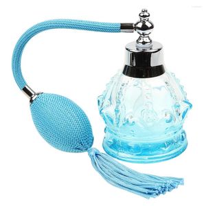 Storage Bottles Perfume Crystal Art Bulb Shape Refillable Spray Bottle 100ml Mini Travel Portable Size