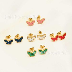 연인 독점 Vanlycle Valentines Earring Butterfly 18k Real Gold Non Fading Highqually with Common Vanly