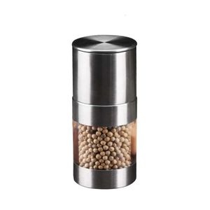 Pepper Shakers Mills Ручной соли с одной рукой из нержавеющей стали Saucemers