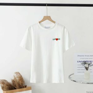 Tshirt Womens Designer T-shirt Cherry Printing Loose Crew Neck Kortärmad Cotton Cotton Tops 2024 Summer Tees Y2k Streetwear GJFR