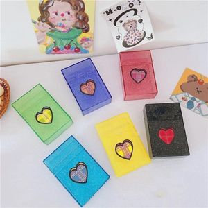 Frames Ins Po Card Storage Box Transparent Plastic Kpop Organizer Idol Pocards Holder Collection Packing Supplies