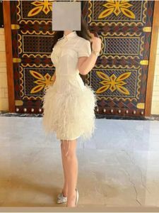 Runway Dresses Saudiarabien Vintage Elegant specialtillfälle Långärmad aftonklänning Knämlängd Klänning Plevered Formal Ball Dress 2024