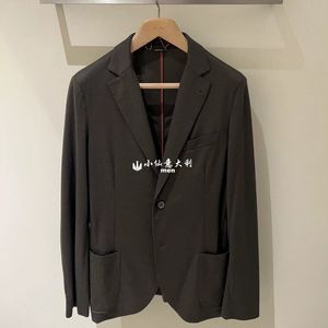 Uomini blazer inverno loro marrone cashmere giacca pianoforte