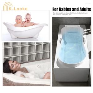 Bath Mats PVC Foam Breathable 3D Mesh Layers Bathtub Cushion Anti-slip Mat With Suction Cup Pillow Bathroom Spa Back Cushions