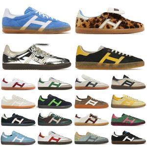 OG Vegan Laufschuhe Männer Frauen wundern Clay Indoor Collegiate Schwarzweiße kühn Gold Samt Wales Bonner Schuhe Leopardenmuster Designer -Trainer Bahnsteig Sneaker