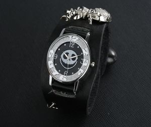 Wristwatches Men Women Quartz Wristwatch Punk Bracelet Skull Style Leather Spider Watch Christmas Gift Relojes Hombre Mujer Reloje2387642