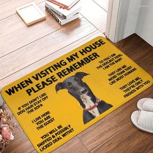 Dywany niestandardowe Whippet Greyhound Mat Mat Anty-Slip Kitchen Wann Dywan dywan 40 60 cm