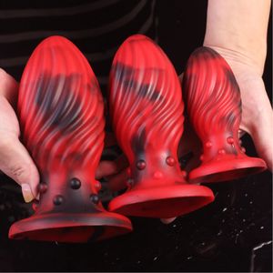 Enorme tamanho anal plug plug adulto brinquedos de sexo big vibrador ânus expansor silicone buttplug sem cheiro bunda macia com sucção forte 240507