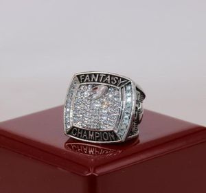 Fabrik Großhandelspreis 2019 Fantasy Football Ring USA Größe 7 bis 15 mit Holzschachtel Drop Versand6200723