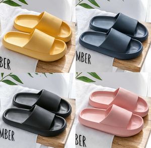 2024 Slippers for Men Women Women Color Solid Hots Low Soft Blacks Whites Ivory Multi Walking Mens Womens Shoes Treinadores Gai-8555