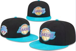 Los Angeles'lakers''Ball Caps 2023-24ユニセックス野球帽スナップバックハットファイナルチャンピオンロッカールーム9fifty Sun Hat Embroidery Spring Summer Cap Wholesale Beanies B23