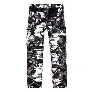 HoHigh quality mens jeans camouflage hunting pants multipocket army without belt 240430