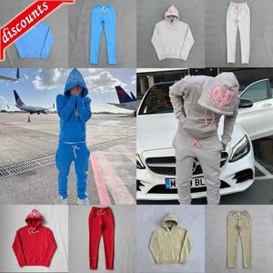 Vinter SYNA Word Sweatshirt Set Central Cee Cotton Plush Hoodie High Quality Solid Color Print Synaword Synaworld Hoodies Tracksuit C8 WCKM