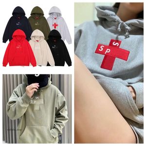 Çiçek Nakış Klasik Sürpriz Tasarımcı Hoodie Yastıklı Süperlık Yaratılmış Sweatshirt Su Kırmızı Desen Hoodie