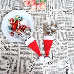 Window Stickers Fashion Christmas Decor Decorations For Home Gift Stainless Spoon Year Party Table 2024