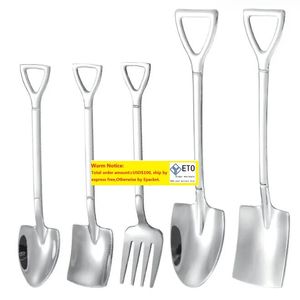 304 Aço inoxidável Tabela de mesa criativa Fork para colher de mesa de cozinha utensílios de jantar de cozinha talheres talheres small café açucareiro sobremesas ll