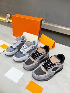 Koşun Sneaker Erkekler Ayakkabı Buzağı Retro Sneaker Moda Bakım Bakım Eğitimcileri Süet Bir Ek Dantelli Dantel Up Ayakkabı Boyutu 38-45