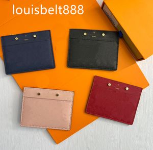 Designer Wallet Men Hold Solder de luxo Mini Designers de carteira feminino carteira de couro genuíno Chave de bolso interno slot com logotipo caixa original size11cm*7,5cm