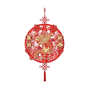 Party Decoration Chinese Year 2024 Dekorativ med Tassel Red Knot R For Home Door Festival Bedroom Holiday