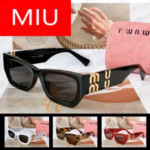 MUI SMU09WS Projektant okularów przeciwsłonecznych MIUI Włoski projektant Oficjalna strona internetowa Wysokiej jakości PC Arkusz Klasyczne luksusowe oko oka oka