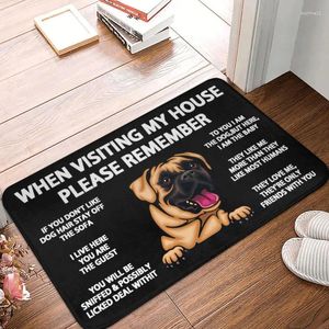 Carpets Peeking Dog Boxer Door Floor Kitchen Bath Mat Anti-Slip Indoor Doormat Bedroom Balcony Entrance Rug Carpet Footpad