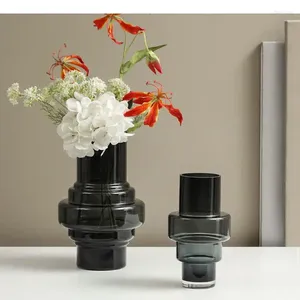 Vases Multi-layer Tower Transparent Glass Vase Desk Decoration Floral Hydroponics Flower Pots Decorative Arrangement